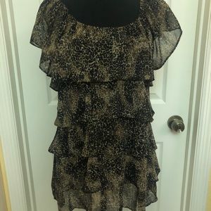 Leopard Ruffled Top